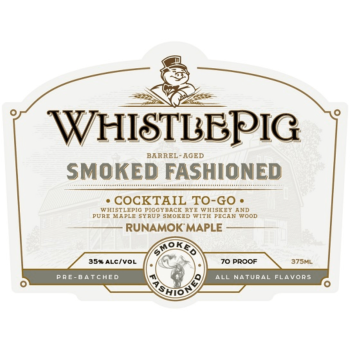 WhistlePig Smoked Fashioned Cocktail To-Go 375ml