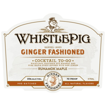 WhistlePig Ginger Fashioned Cocktail To-Go 375ml